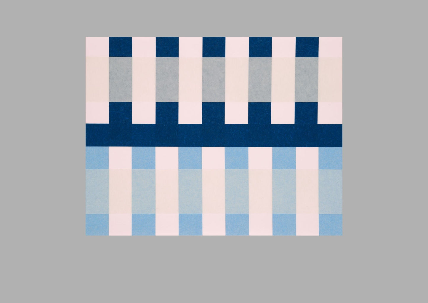 Blue & Pink Lines no. 01 - Grey