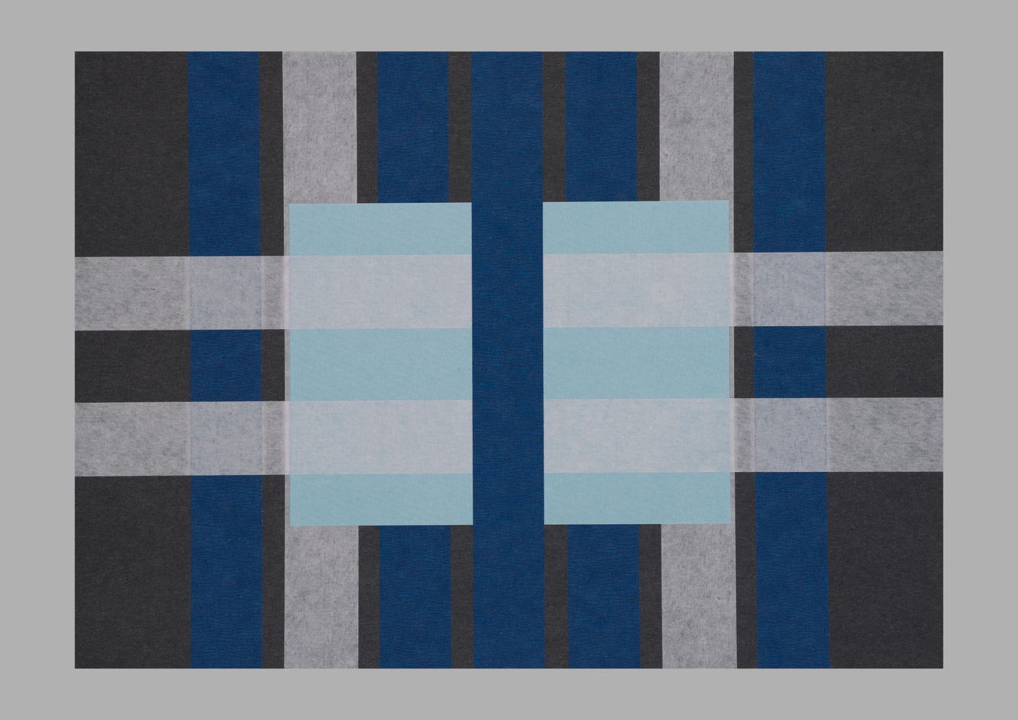 Blue Lines no. 01 - Light Grey